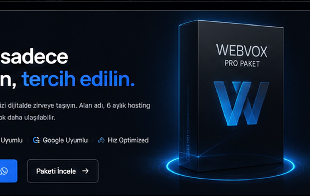 WEBVOX 4999 TL kurumsal web paketi
